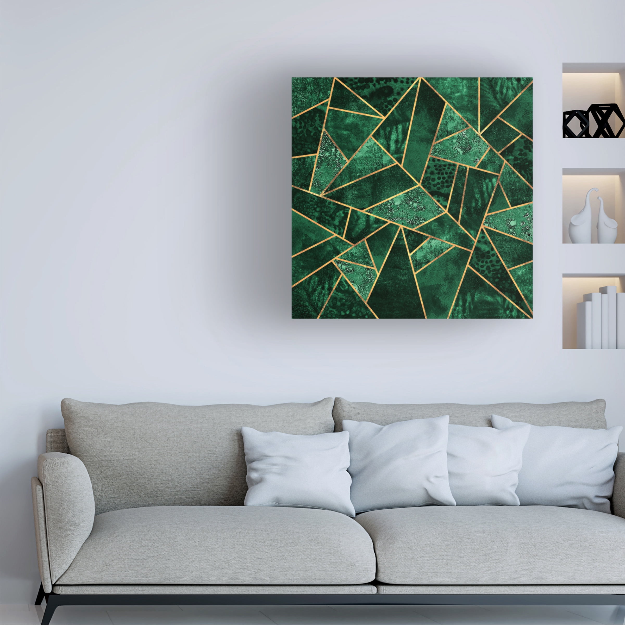 Trademark Fine Art Elisabeth Fredriksson  Deep Emerald Canvas Wall Art