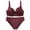 Wine, variant on Bra and Panty Sets For Women, Seamless Underwear for Everyday and Sports Push up Bra