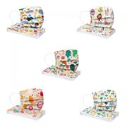 Angle View: ICQOVD 50Pc Childrens Mask Disposable High Quality Mask Industrial 3Ply Earhook