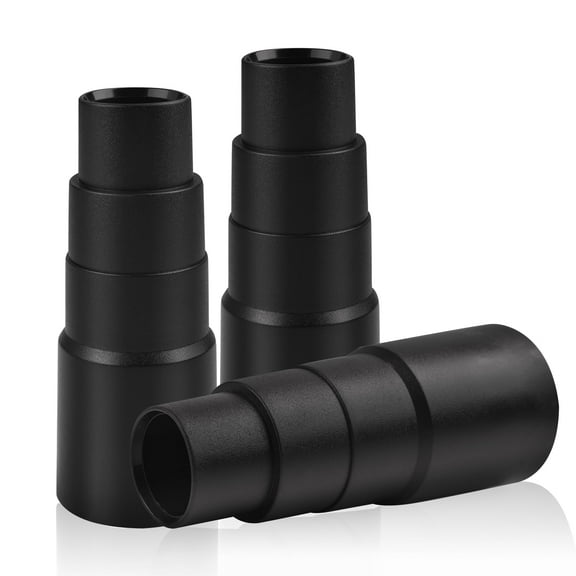 3-Piece Universal Vacuum Adapter Kit for Power Tools - Adjustable Dust Collection Hose Connector