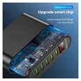thumbnail image 4 of 5 Port USB Charger For LED Display Multi USB Charging Station Universal Phone Desktop Wall, 4 of 6