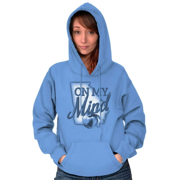 Georgia On My Mind GA Southern Belle Hoodie Sweatshirt Women Brisco Brands S