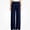 Dark Blue, variant on WAVSUF Girls Straight Jeans Soft Comfort Side Pockets Adjustable Waist Fall Dressy Casual Pants Blue 7-8