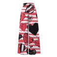 thumbnail image 5 of WTOBBY Women's High Waisted Wide Leg Pants Summer Casual Flowy with Pockets and Romantic Valentine's Day Print,Beach Trousers for Date Nights, Anniversary Celebrations and Couple Getaways,Red 2XL, 5 of 5