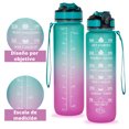 thumbnail image 2 of Botella de agua Onof BAP-1L 1 Litro Botella Deportiva Celeste Rosa, 2 of 5