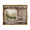thumbnail image 3 of Stupell Industries Simple Things Rustic Barn Window Distressed Photograph Metallic Gold Framed Floating Canvas Wall Art, 24x30, by Lori Deiter, 3 of 5