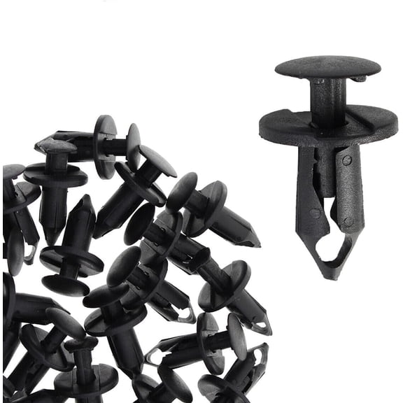 120P 8mm Bumper Clips Auto Car Hole Retainer Rivets Fastener Fender Push Pin Nylon