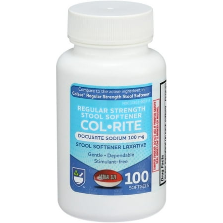 Stool Softener Capsules, 100 Mg - 100 Count | Stool Softeners | Stool Softener | Laxatives For Constipation | Personal Care | Stimulant Free For Dependable Relief