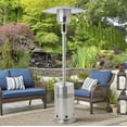 thumbnail image 1 of Open Box Mainstays MSF328059664030 48,000 BTU Propane Gas Outdoor Patio heater, Stainless Steel, 1 of 1