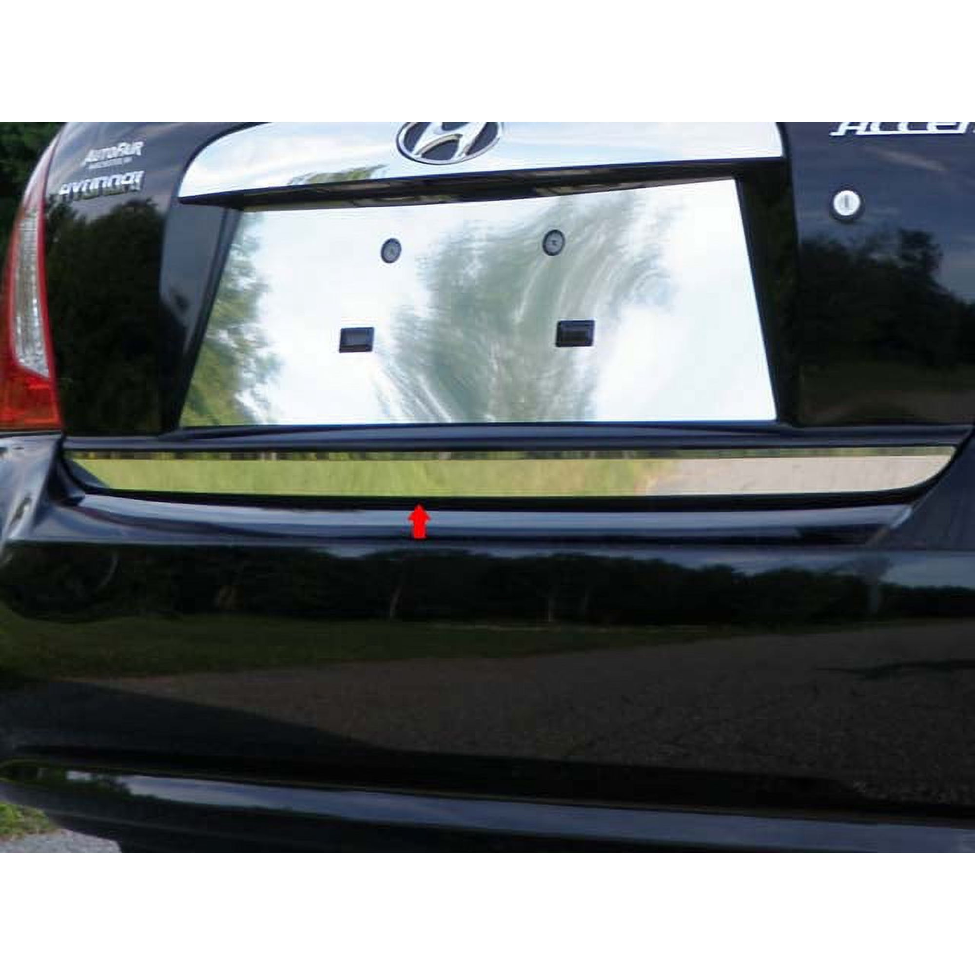 Stainless Steel Rear Deck Accent 1Pc Fits 2006-2011 Hyundai Accent RD27365 QAA