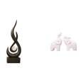 thumbnail image 1 of Figura Moderna De Resina Con Forma De Llama Y Elefante. Escultura Abstracta De Fuego. Adorno De Escritorio. Decoración única Para Sala De Estar, Armario, Entrada, Dormitorio, Oficina., 1 of 8