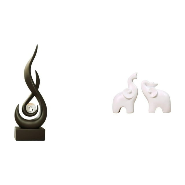 Figura Moderna De Resina Con Forma De Llama Y Elefante. Escultura Abstracta De Fuego. Adorno De Escritorio. Decoración única Para Sala De Estar, Armario, Entrada, Dormitorio, Oficina.