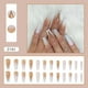 thumbnail image 2 of Prensa de punta francesa degradada en las uñas Uñas postizas de ataúd largo con De, 2 of 5