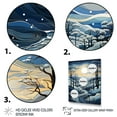 thumbnail image 3 of Designart "Path Through Winter Forest in Blue & White II" Landscapes Canvas Wall Art - Farmhouse Blue Forest Winter Hallway Wall Art Decor, 3 of 6