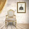 thumbnail image 3 of Vintage Apple Collection 18x24 Gold Ornate Wood Framed with Double Matting Museum Art Print Titled - Vintage Art Deco Peacock, 3 of 4