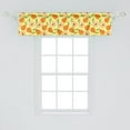 thumbnail image 2 of Ambesonne Pear Window Valance, Delish Summer Fruit Print Art, 42" x 12", Apricot and Lime Green, 2 of 3