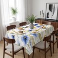 thumbnail image 6 of Butterflies Floral Table Cloth Waterproof Tablecloths, Country Plants Wildflower Leaves Tablecloth Dining Table Cover for Kitchen Party Tabletop Outdoor, Rectangle Tablecloth 60x84 Inch, 6 of 9