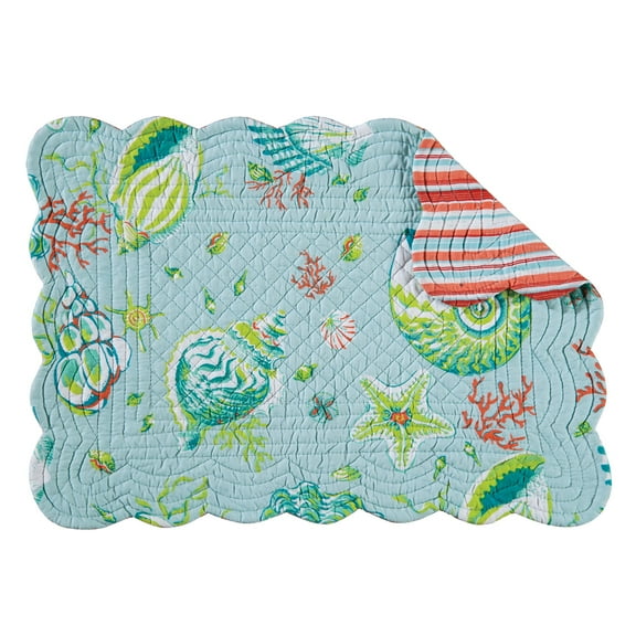 Laguna Breeze Quilted Single Placemat, 13" x 19"