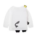 thumbnail image 1 of Camiseta de manga larga para niños, camisas de cuello redondo con patrón de animales de dibujos animados lindos para la escuela en casa, 1 of 2