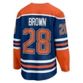 thumbnail image 3 of Men's Fanatics Connor Brown Royal Edmonton Oilers Home Breakaway Jersey, 3 of 3
