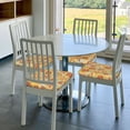 thumbnail image 6 of KLL Cute Pizza In Various Pattern Seat Covers for Dining Room Chairs,Washable Chair Seat Chair Covers Seat Protector-Two Pieces, 6 of 7