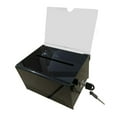 thumbnail image 1 of Caja acrílica para donaciones, caja para billetes, contenedor transparente con cerradura, organizador de almacenamiento, urna para tienda de eventos Zulema Caso de donación, 1 of 6