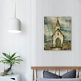 thumbnail image 4 of Nawypu Farmhouse Decor Wall Art Country Church Pictures Christian Religious Faith Framed Artwork Rustic Canvas Prints Painting Vintage Cotton Encircled Church Poster for Church Living Room Bedroom, 4 of 5