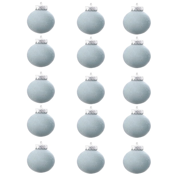 Xihbxyly Bolas Navideñas de Terciopelo, Adornos Flocados para Árbol, 8 Cm de Diámetro, Fáciles de Colgar, Estilo Retro, Múltiples Usos para Decoración Navideña, Juego de 15 Piezas, Espuma Duradera y