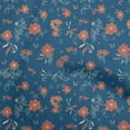 thumbnail image 1 of oneOone Cotton Flex Royal Blue Fabric Floral & Diy Clothing Quilting Fabric Print Fabric By Yard 40 Inch Wide, 1 of 4