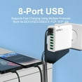 thumbnail image 4 of 65W 8 Ports USB Charger Quick Charge 3.0 Portable Wall Mobile Fast Charger Phone Adapter, 4 of 4