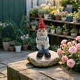 thumbnail image 7 of ICERUN 2Pcs Garden Gnomes,Resin Gnome Elf Garden Statues,Flower Bed Scene Dwarf Garden Gnomes Outdoor,Style5, 7 of 7
