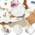 thumbnail image 4 of Cartoon Dachshund Round Fitted Tablecloth with Elastic Edge,Dining Table Cover Waterproof,Outdoor Round Tablecloth for Camping,Dining,Indoor and Outdoor, 4 of 7