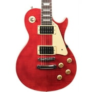 Sawtooth Heritage Series Flame Maple Top Electric Guitar, Cherry Flame