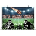 thumbnail image 6 of Football Field Backdrop It's Game Time American Rugby Auditorium Light Photography Background for Boys Football Theme Birthday Baby Shower Party Decorations Banner, 6 of 10