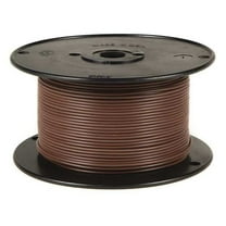 Primary Wire, GPT, 12 AWG, 1C C, Brown, PVC, Stranded, 60V, 100 ft.