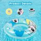 thumbnail image 3 of Swim Tube,Inflatable Swim Tube Raft,Swim Rings 20",Inflatable Pool Floats Kids,Pool Toys for Swimming Pool Party Decorations,Pool Inflatable Rings F, 3 of 5