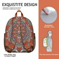 thumbnail image 3 of Abstract Ornamental Mandala Ergonomic Backpack - Comfortable Wear for Students with Spine Protection, 3 of 5