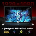 thumbnail image 6 of 15.6" FHD Gaming Laptop 16GB DDR5 RAM 256GB SSD AMD Ryzen 5 6600H (Beat i7-1165G7, 6 Cores Up to 4.5GHz) with Backlit Keyboard Fingerprint Login 2-Year Warranty Gray, 6 of 7