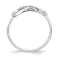 thumbnail image 2 of Sterling Silver Rhodium-plated Polished CZ Infinity Ring - Size 8, 2 of 3