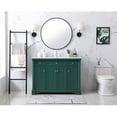 Elegant Decor Clarence 48" Solid Wood Metal Single Bathroom Vanity Set ...