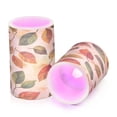 thumbnail image 7 of Yayeee Flameless Candles with Remote Flickering Battery Operated Multi Color Changing, Beige Leaves, 7 of 7