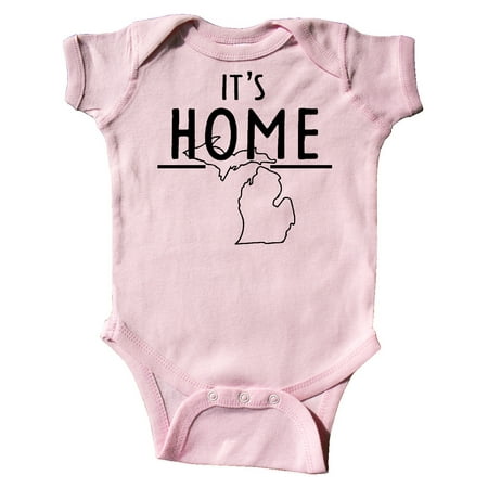 

Inktastic It s Home- State of Michigan Outline Gift Baby Boy or Baby Girl Bodysuit