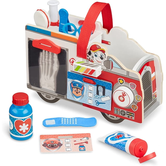 Carrito de emergencia de madera para emergencias médicas Melissa & Doug Paw Patrol Melissa & Doug NA