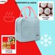 thumbnail image 4 of CHAO Bolsa Térmica Porta Alimentos 7L, Nevera Portátil, Lunch Box Impermeable, Hermética e Isotérmica, Porta Fiambrera para Almuerzo, Oficina, Viaje o Colegio (Gris Claro), 4 of 5