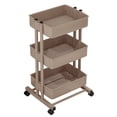 thumbnail image 1 of 3 Tier Rolling Storage Utility Cart on Wheels Moveable Organizer, 1 of 8