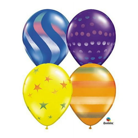 Burton & Burton Gen 16" Spray Decorated Balloons, Pack Of 50