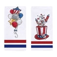 thumbnail image 1 of asddcavvf Independence Day Kitchen Towels Set Of 2 Colorful Star Flag Print Dish Towels Independence Day Decorations, 1 of 9