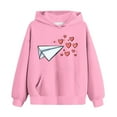 thumbnail image 5 of Sudadera con capucha para niños, cuello redondo, manga larga, ropa de abrigo para niños de talla mediana y grande, jersey, blusa de poliéster para niños, 5 of 5