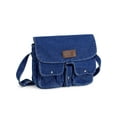 thumbnail image 2 of Gustave Women's Denim Tote Bag Large Shoulder Crossbody Bag Retro Y2K Jean Purses and Handbags Multi Pockets Casual Hobo Messenger Bags - Navy Blue, 2 of 8