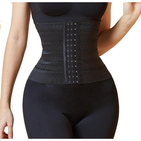 

Women Plain Black Waist Trainers XS